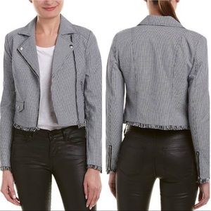 Romeo & Juliet Herringbone Fray Hem Jacket